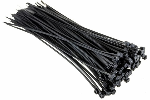 Хомут нейлоновый черный 2,5х200 мм 100 шт.
